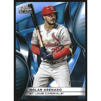 2025 Topps Chrome Black Blue Lava Refractors #85 Nolan Arenado