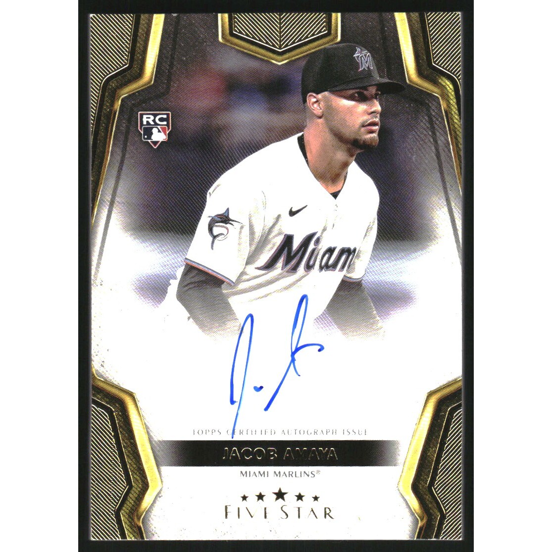 2024 Topps Five Star Autographs #FSAJA Jacob Amaya RC. rookie card picture
