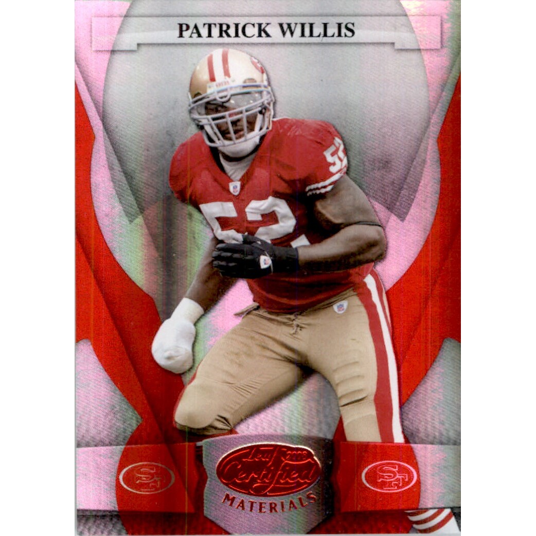 2008 Leaf Certified Materials Mirror Red #126 Patrick Willis