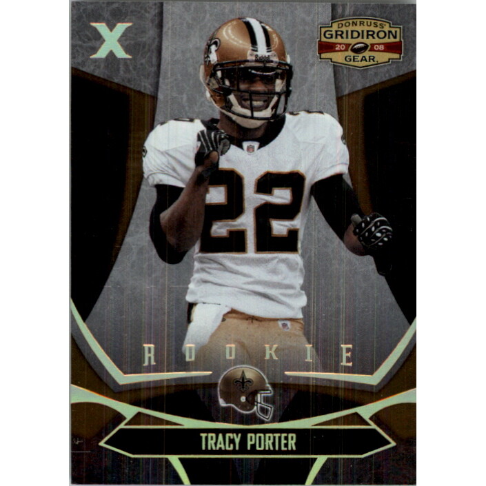 2008 Donruss Gridiron Gear Gold Holofoil X's #196 Tracy Porter