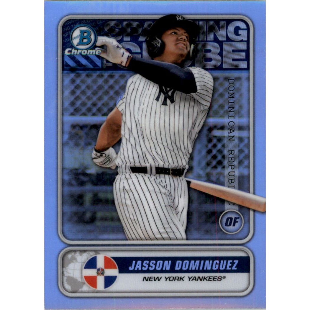 2020 Bowman Chrome Spanning the Globe #STGJD Jasson Dominguez. rookie card picture