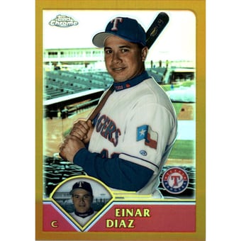 2003 Topps Chrome Gold Refractors #304 Einar Diaz