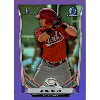 2014 Bowman Chrome Prospects Series 2 Purple Refractors #BCP36 Juan Silva