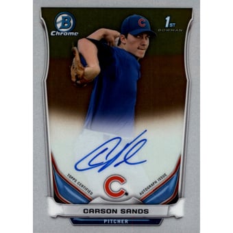 2014 Bowman Chrome Draft Draft Pick Autographs #BCACS Carson Sands