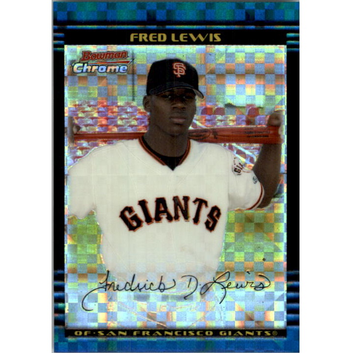 2002 Bowman Chrome Draft X-Fractors #2 Fred Lewis. rookie card picture