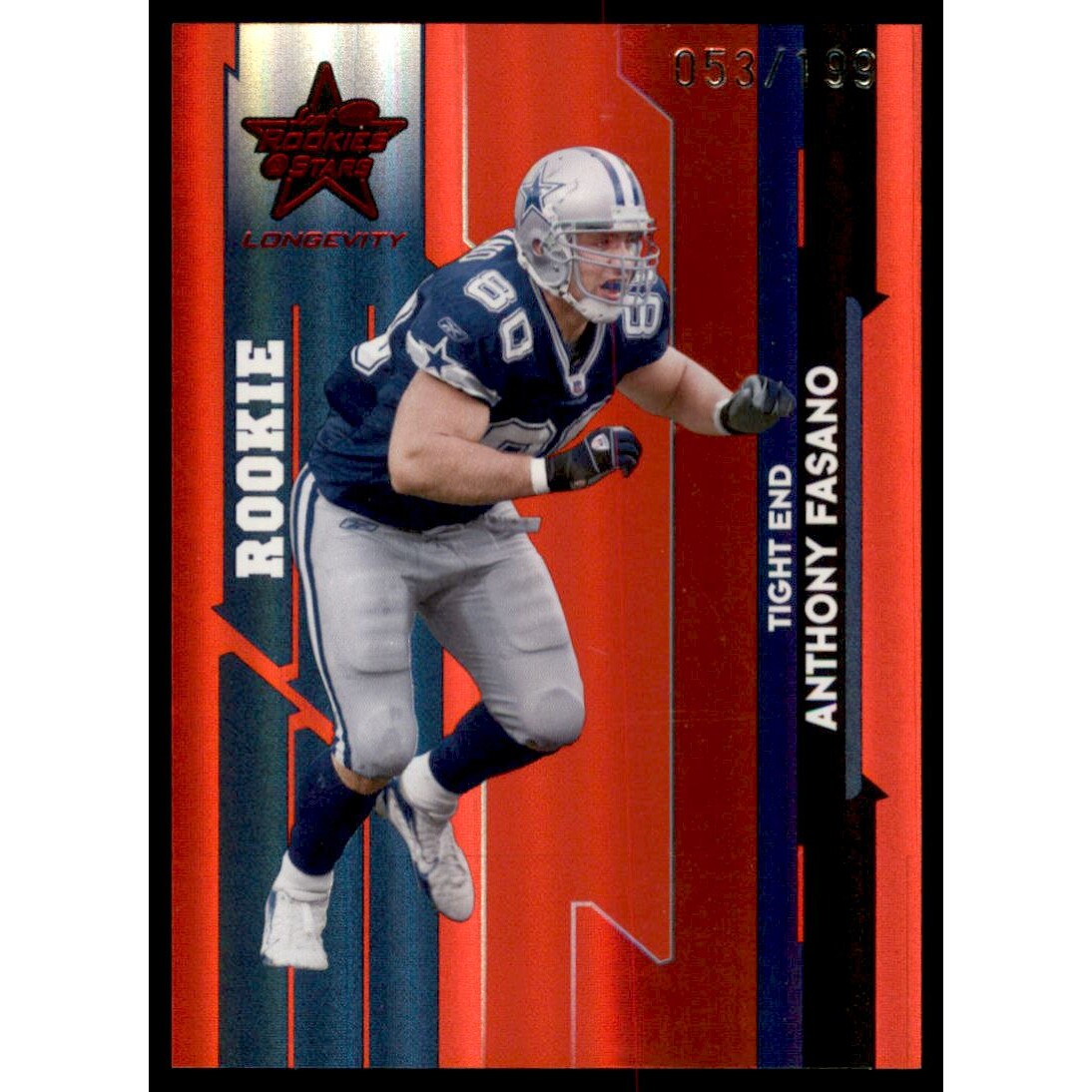 2006 Leaf Rookies and Stars Longevity Target Ruby Parallel #214 Anthony Fasano