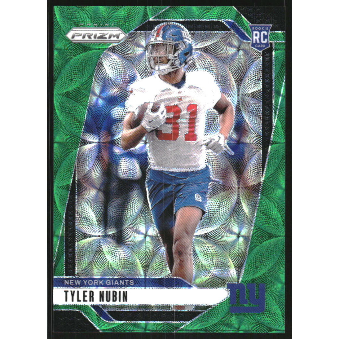 2024 Panini Prizm Prizms Green Scope #395 Tyler Nubin. rookie card picture