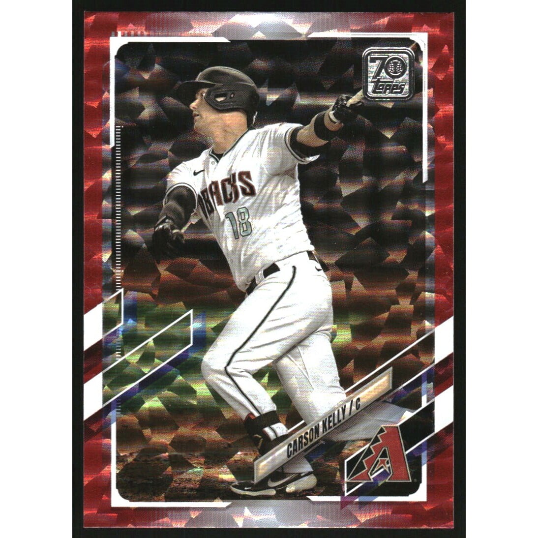2021 Topps Red Foil #447 Carson Kelly. rookie card picture