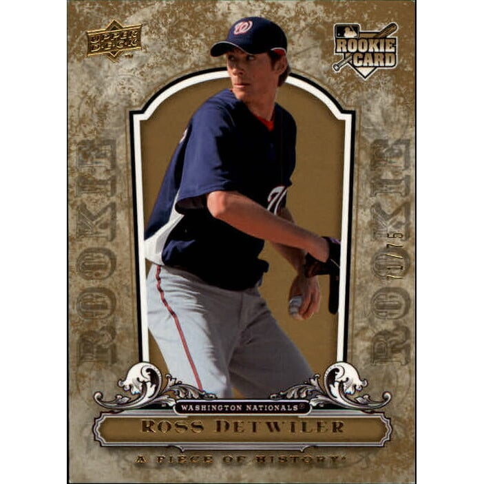 2008 UD A Piece of History Gold #149 Ross Detwiler
