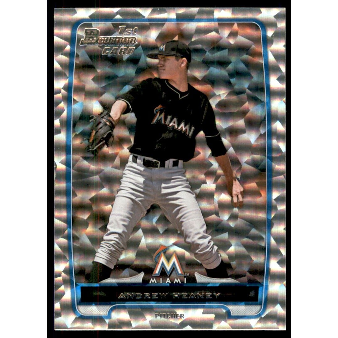 2012 Bowman Draft Draft Picks Silver Ice #BDPP12 Andrew Heaney. rookie card picture