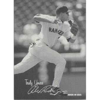 2004 Leaf Exhibits 1939-46 Truly Yours Left #3 Alex Rodriguez