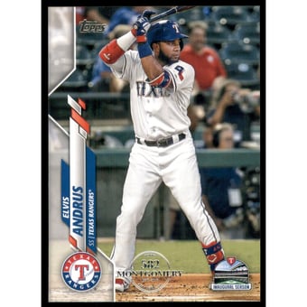 2020 Topps Factory Set 582 Montgomery Club #577 Elvis Andrus