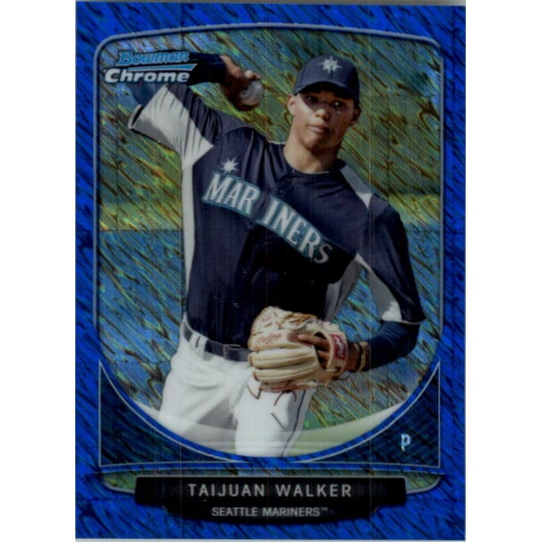 2013 Bowman Chrome Cream of the Crop Mini Blue Wave Refractors #SM2 Taijuan Walker