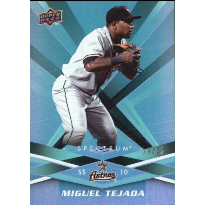 2009 Upper Deck Spectrum Turquoise #43 Miguel Tejada. rookie card picture
