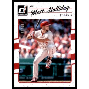 2017 Donruss Aqueous Test Proof #149 Matt Holliday
