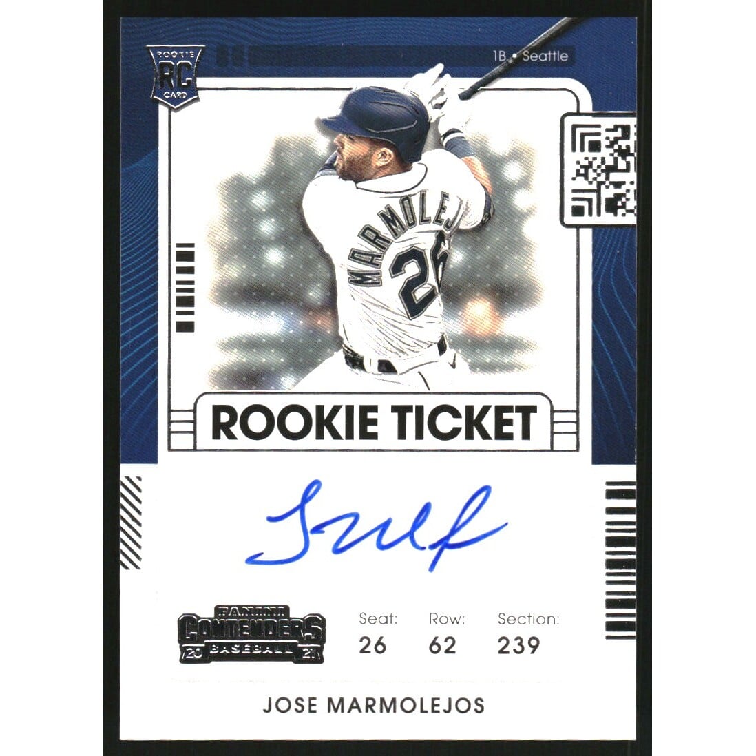2021 Panini Contenders #197 Jose Marmolejos AU RC