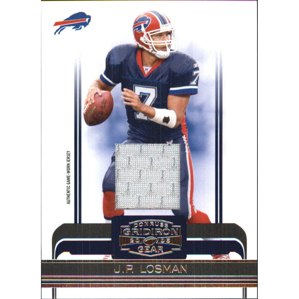 2006 Donruss Gridiron Gear Jerseys Retail #11 J.P. Losman. rookie card picture