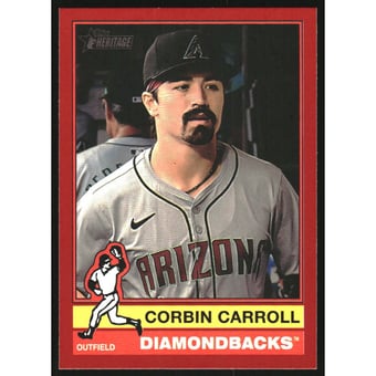 2025 Topps Heritage Red Border #232 Corbin Carroll