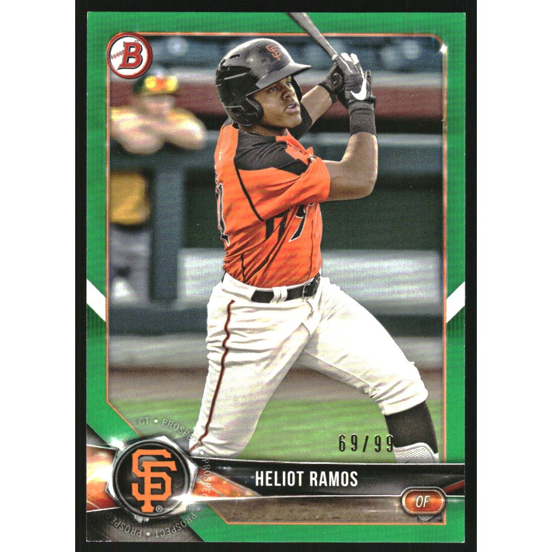2018 Bowman Prospects Green #BP143 Heliot Ramos