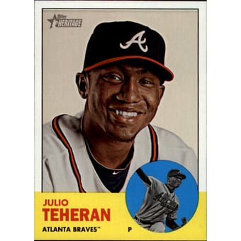2012 Topps Heritage #454A Julio Teheran SP