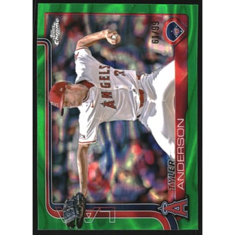 2025 Topps Chrome Green Lava Refractors #227 Tyler Anderson