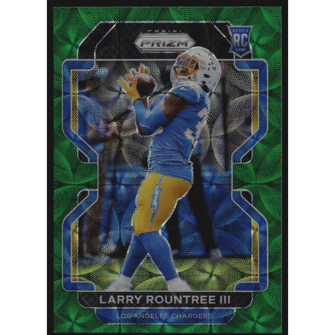 2021 Panini Prizm Prizms Green Scope #401 Larry Rountree III. rookie card picture