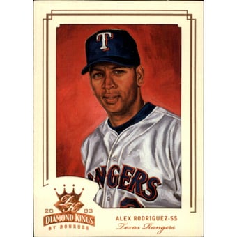 2003 Diamond Kings Bronze Foil #64 Alex Rodriguez