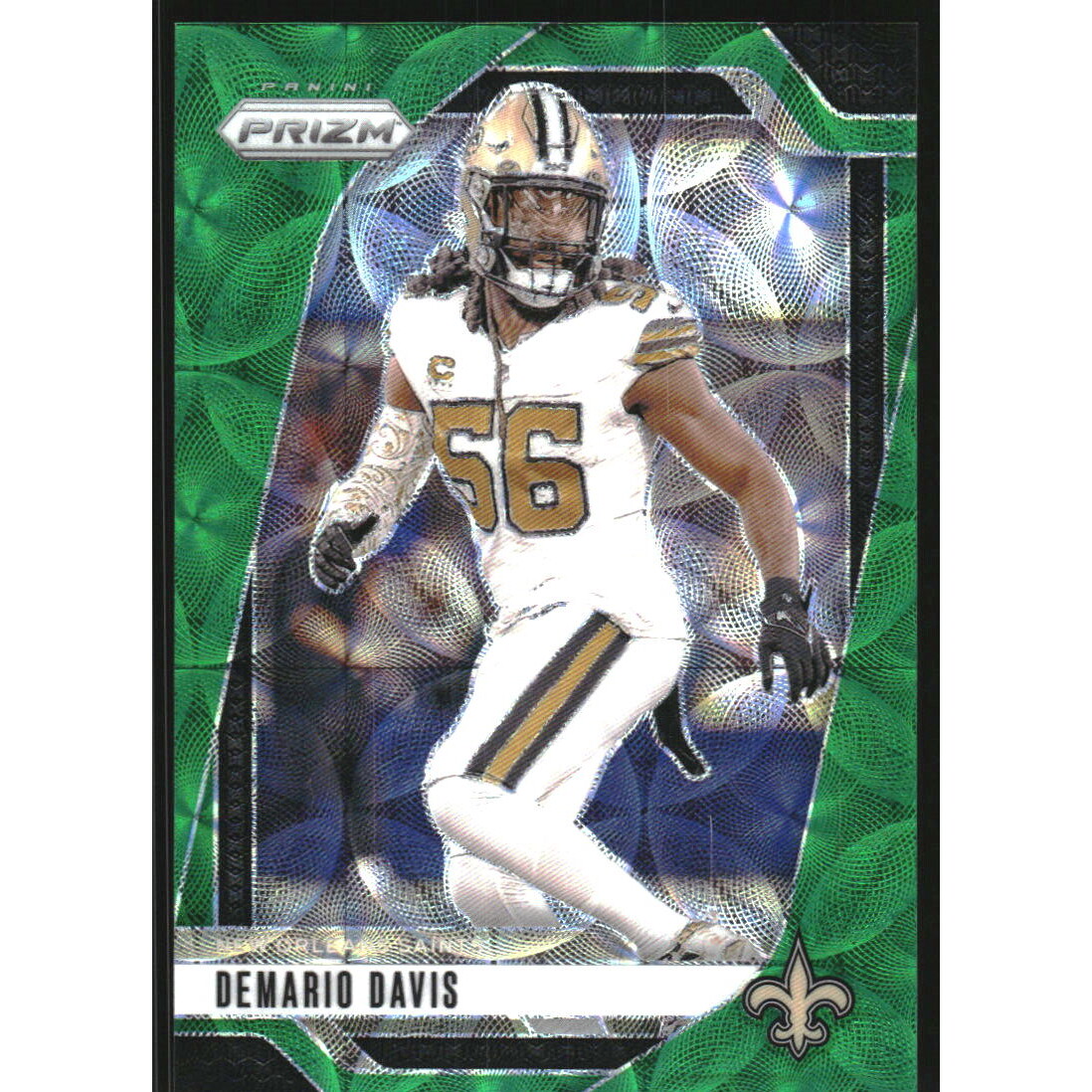 2024 Panini Prizm Prizms Green Scope #207 Demario Davis. rookie card picture