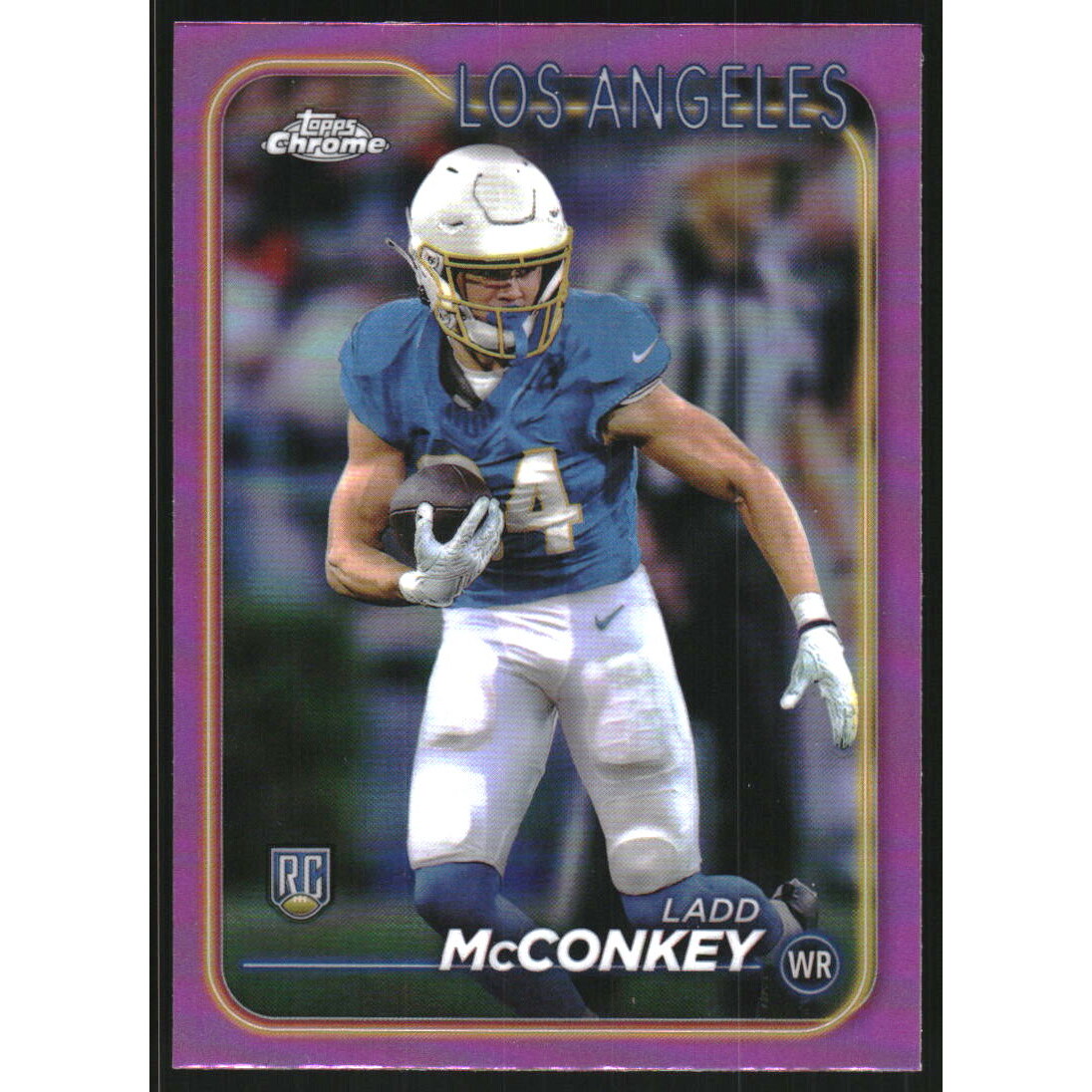 2024 Topps Chrome Pink Refractors #212 Ladd McConkey