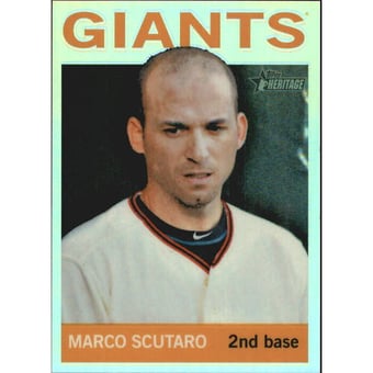 2013 Topps Heritage Chrome Refractors #HC59 Marco Scutaro