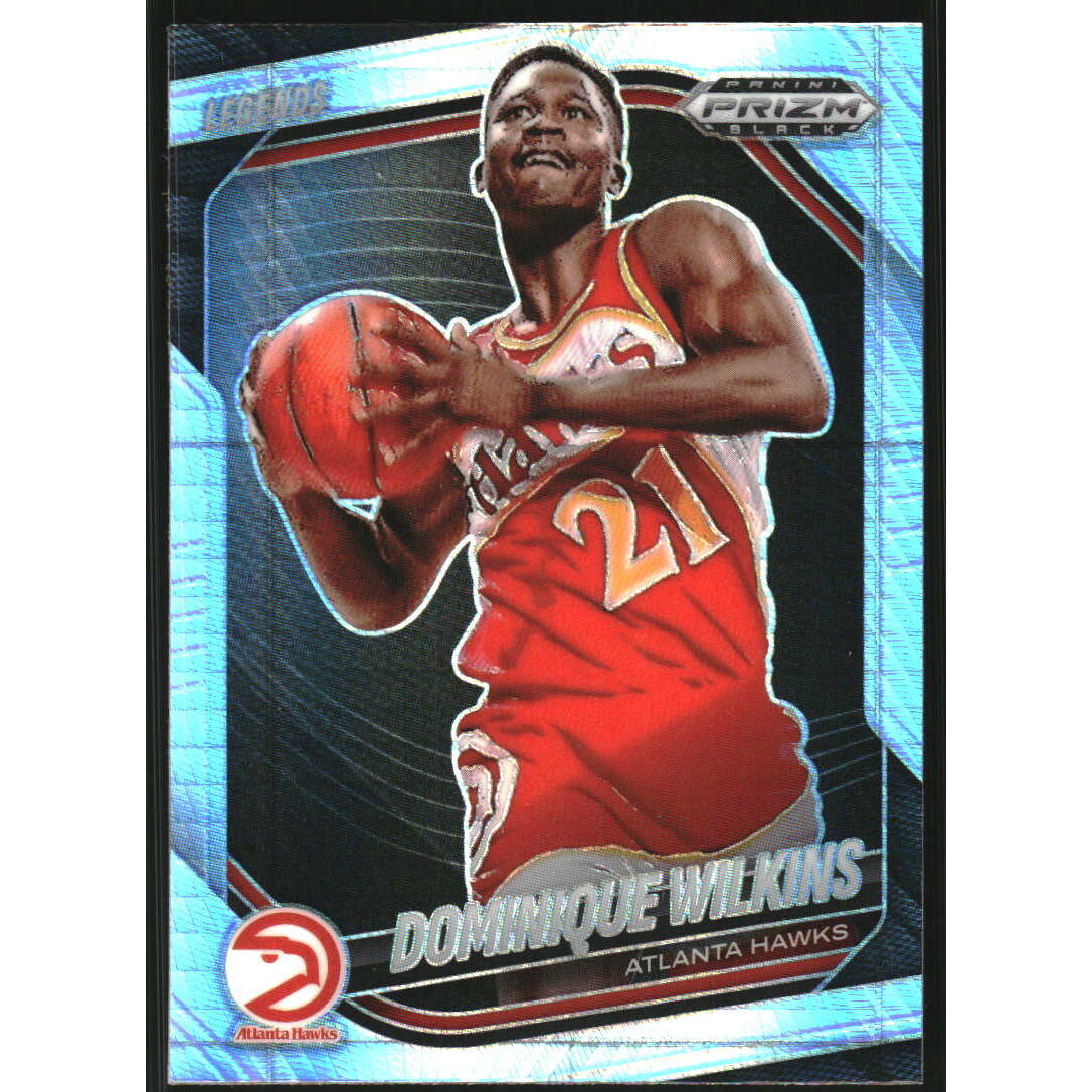 2024-25 Panini Prizm Black Prizms Hyper #290 Dominique Wilkins LGD