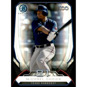 2014 Bowman Chrome Top 100 Prospects Die Cut Refractors #BTP81 Michael Choice