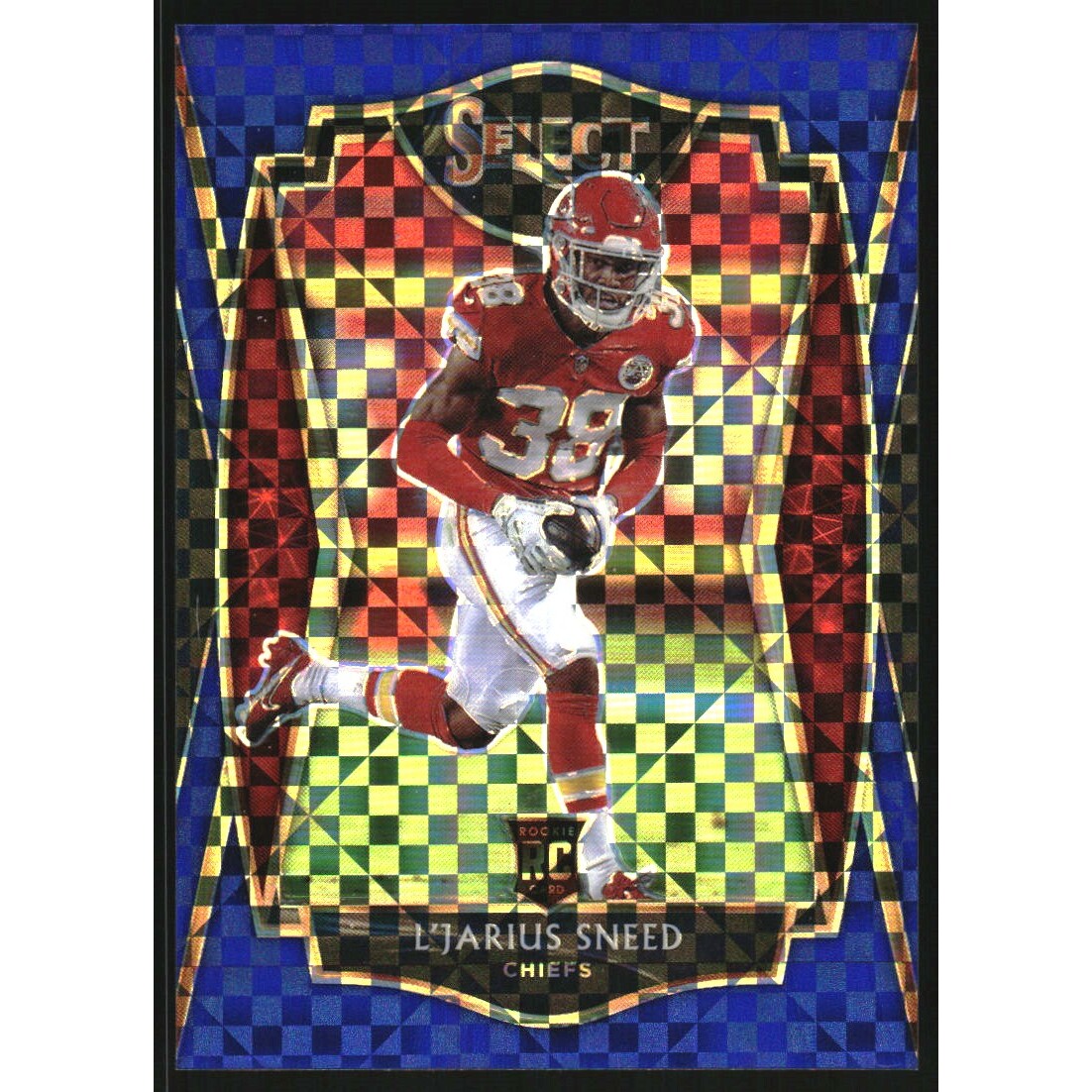 2020 Select Prizm Blue #185 L'Jarius Sneed