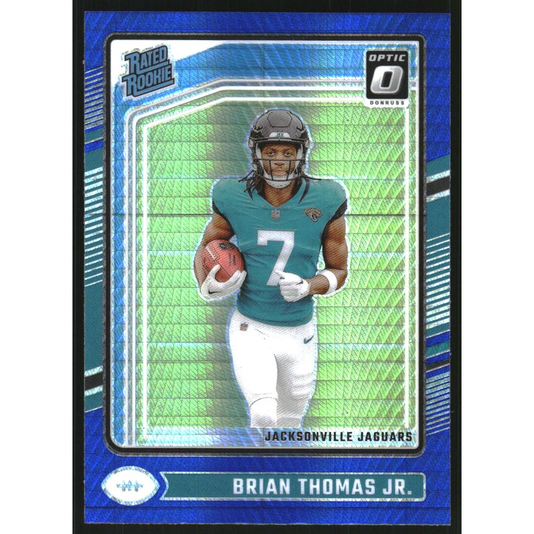 2024 Donruss Optic Blue Hyper #214 Brian Thomas Jr. RR