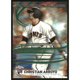 2017 Topps Chrome Freshman Flash Green Refractors #FF3 Christian Arroyo