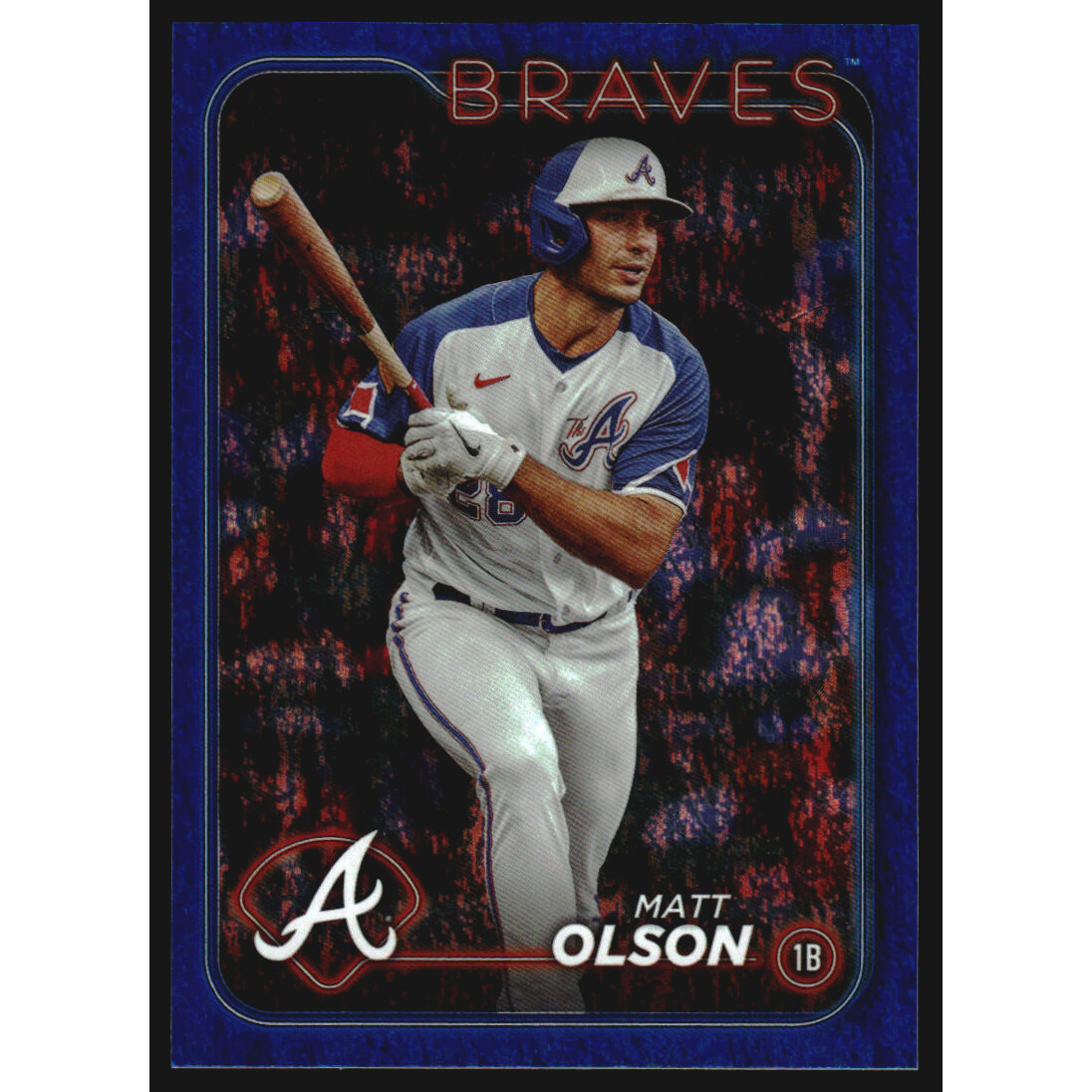 2024 Topps Blue Foil #350 Matt Olson. rookie card picture