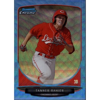 2013 Bowman Chrome Prospects Blue Wave Refractors #BCP13 Tanner Rahier