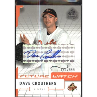 2004 SP Authentic Future Watch Autograph #96 Dave Crouthers FW