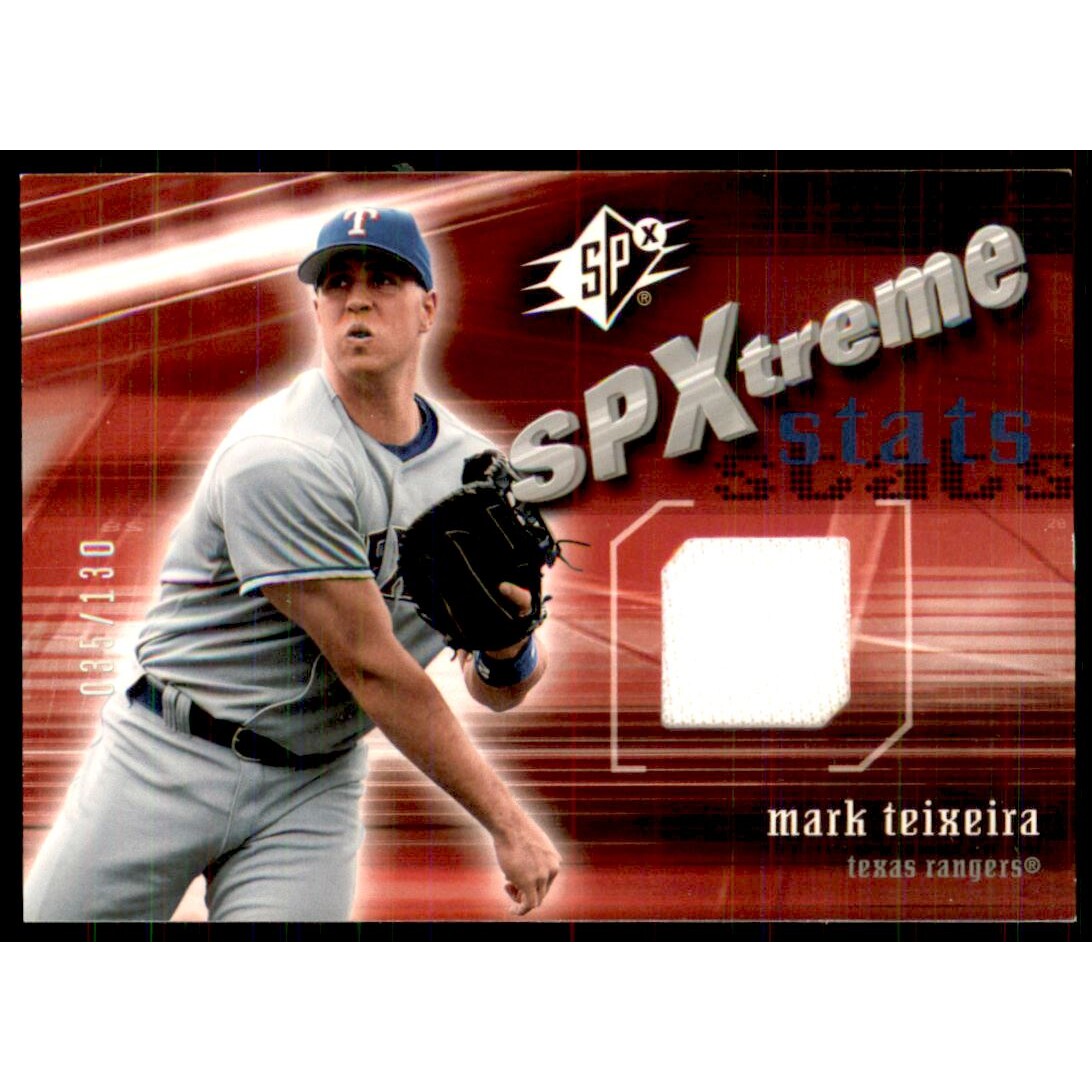 2005 SPx SPxtreme Stats Jersey #MT Mark Teixeria 2005 SPx SPxtreme Stats Jersey #MT Mark Teixeria