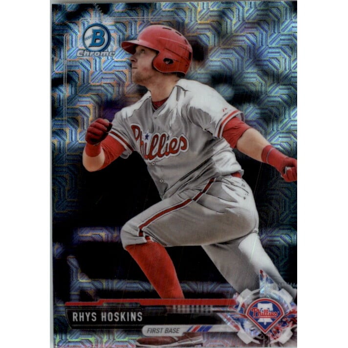 2017 Bowman Chrome Mega Box Prospects Refractors #BCP117 Rhys Hoskins. rookie card picture