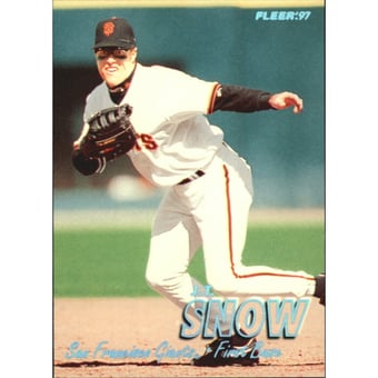 1997 Fleer Tiffany #537 J.T. Snow
