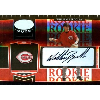2004 Leaf Certified Cuts Marble Signature Red #299 William Bergolla ROO/100