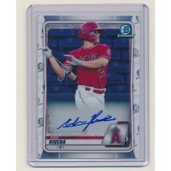 2020 Bowman Chrome Prospect Autographs #CPAERI Erik Rivera