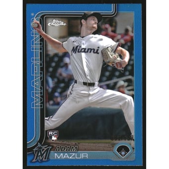 2025 Topps Chrome Blue Refractors #157 Adam Mazur