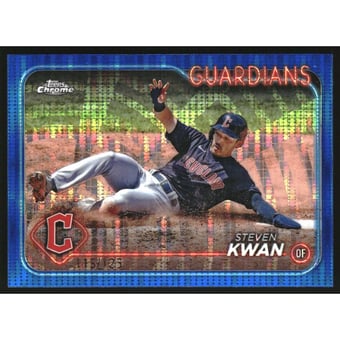 2024 Topps Chrome Blue Sonar Refractors #30 Steven Kwan