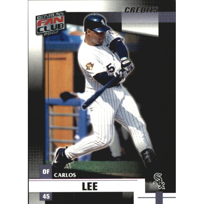 2002 Donruss Fan Club Credits #117 Carlos Lee. rookie card picture