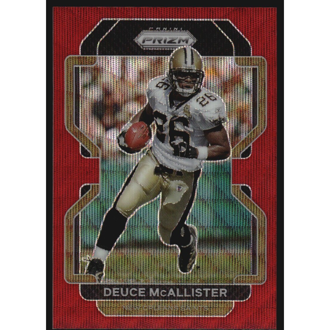 2021 Panini Prizm Prizms Red Wave #307 Deuce McAllister
