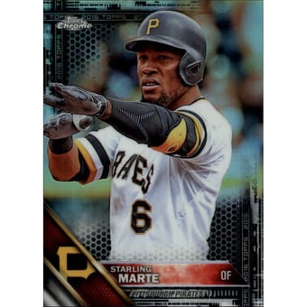2016 Topps Chrome Black Refractors #115 Starling Marte