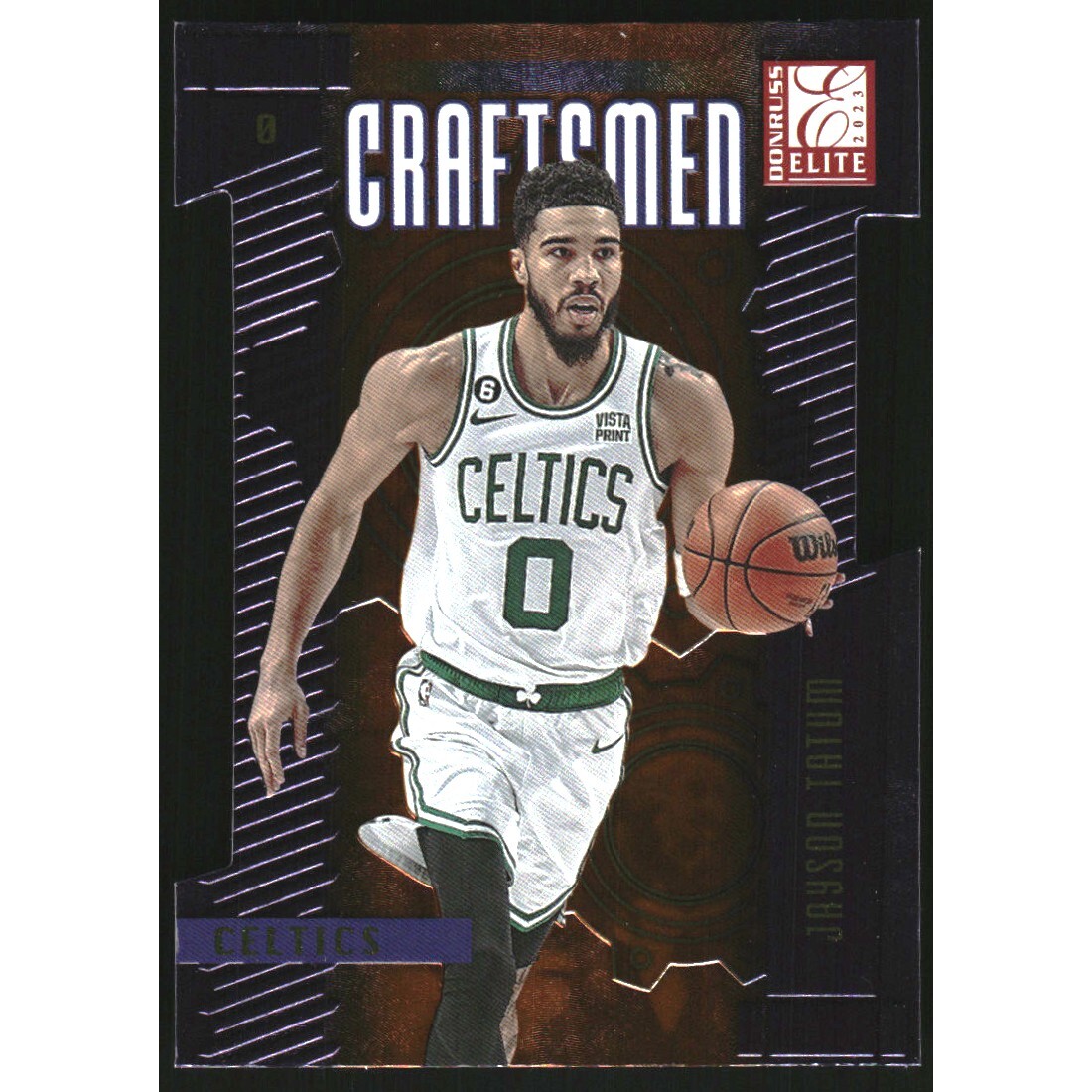 2023-24 Elite Craftsmen Orange Die Cut #16 Jayson Tatum