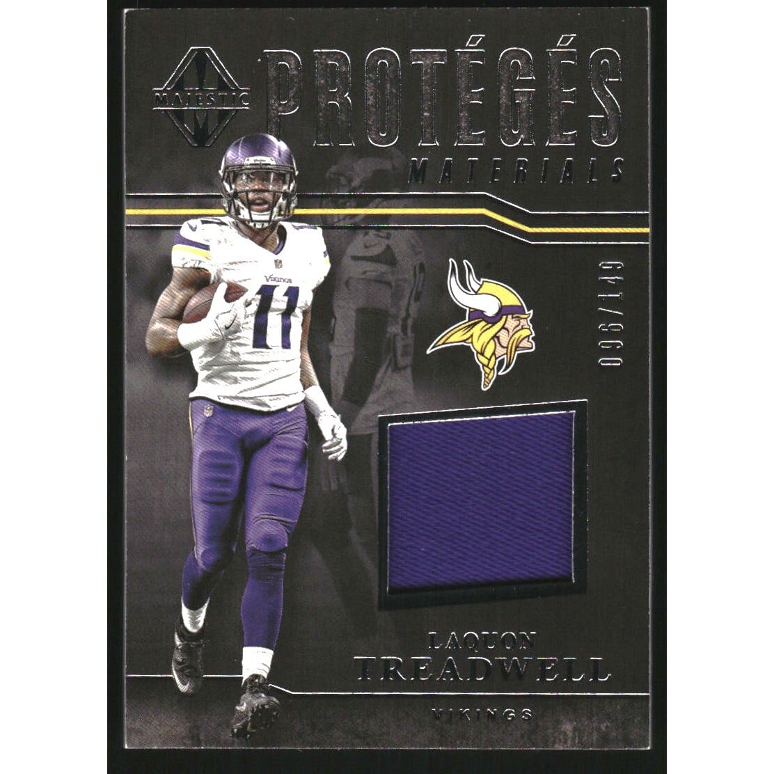2017 Panini Majestic Proteges Materials #16 Laquon Treadwell/149. rookie card picture